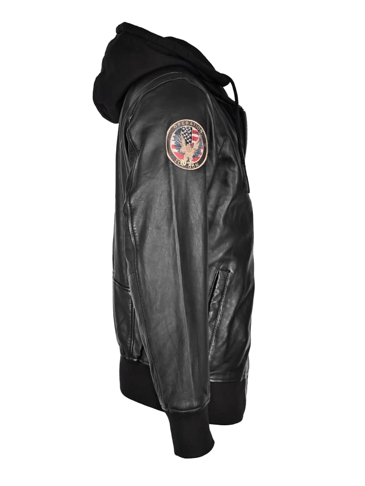 TOP GUN Lederjacke TG20212111 in schwarz günstig kaufen | limango | Übergangsjacken