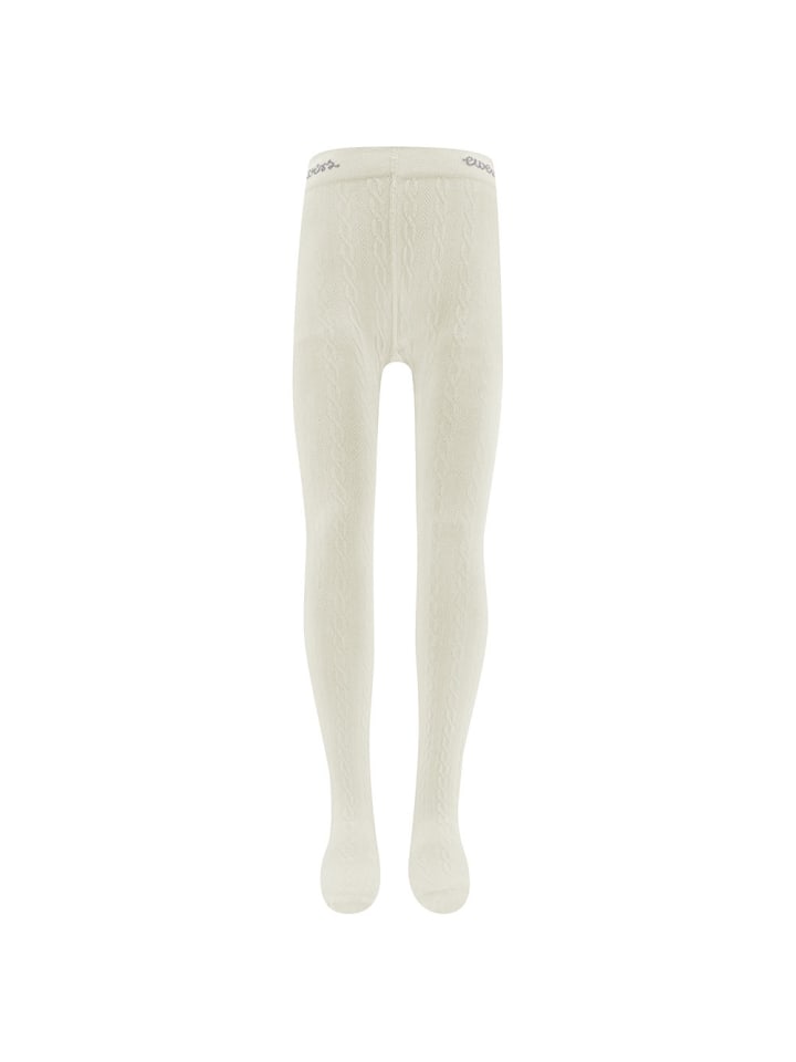 Strumpfhose Zopfmuster in latte