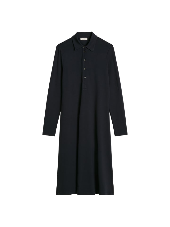 Hemdblusenkleid flared in Black Cherry