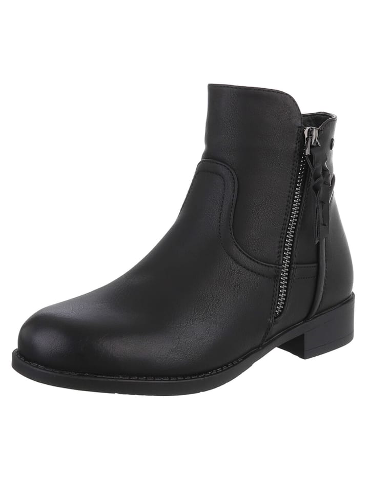 Stiefelette in Schwarz