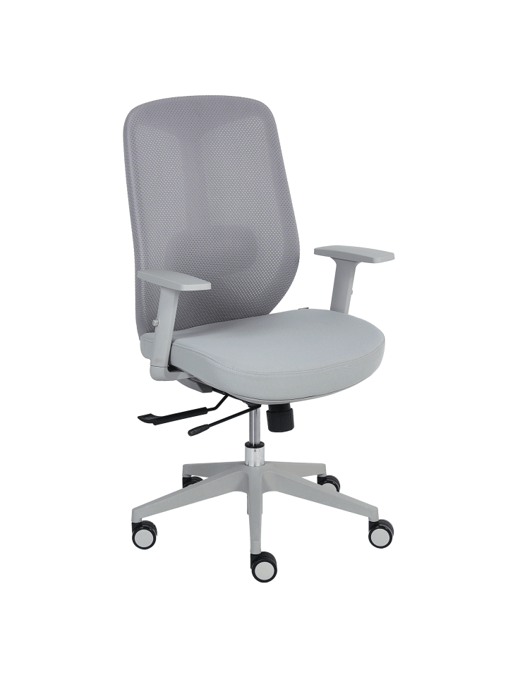 Professioneller Bürostuhl ZELAR in Grau - (W) 64 x (H) 100 x (L) 60 cm