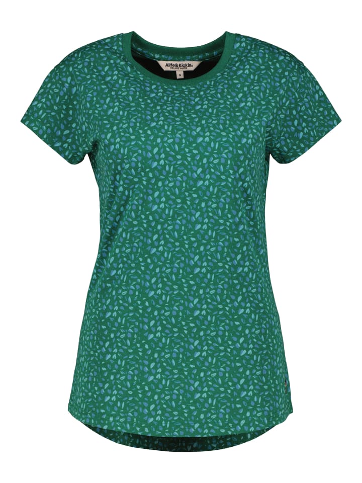 Kurzarmshirt FelinaAK B in malachite melange