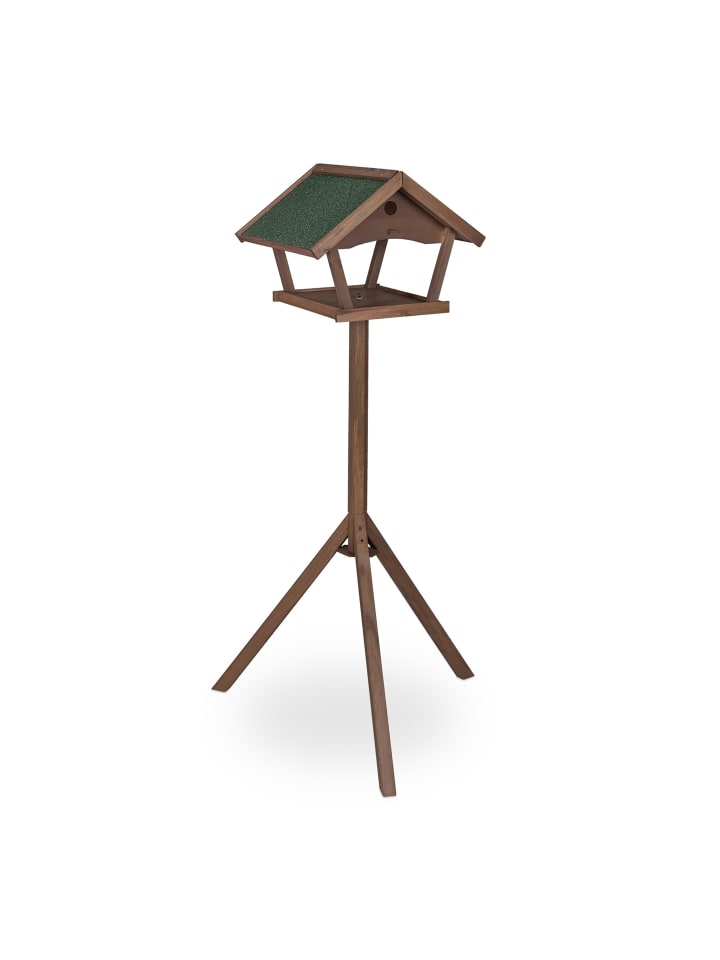 Vogelfutterhaus in Braun/ Grün - (B)70 x (H)139 x (T)60 cm