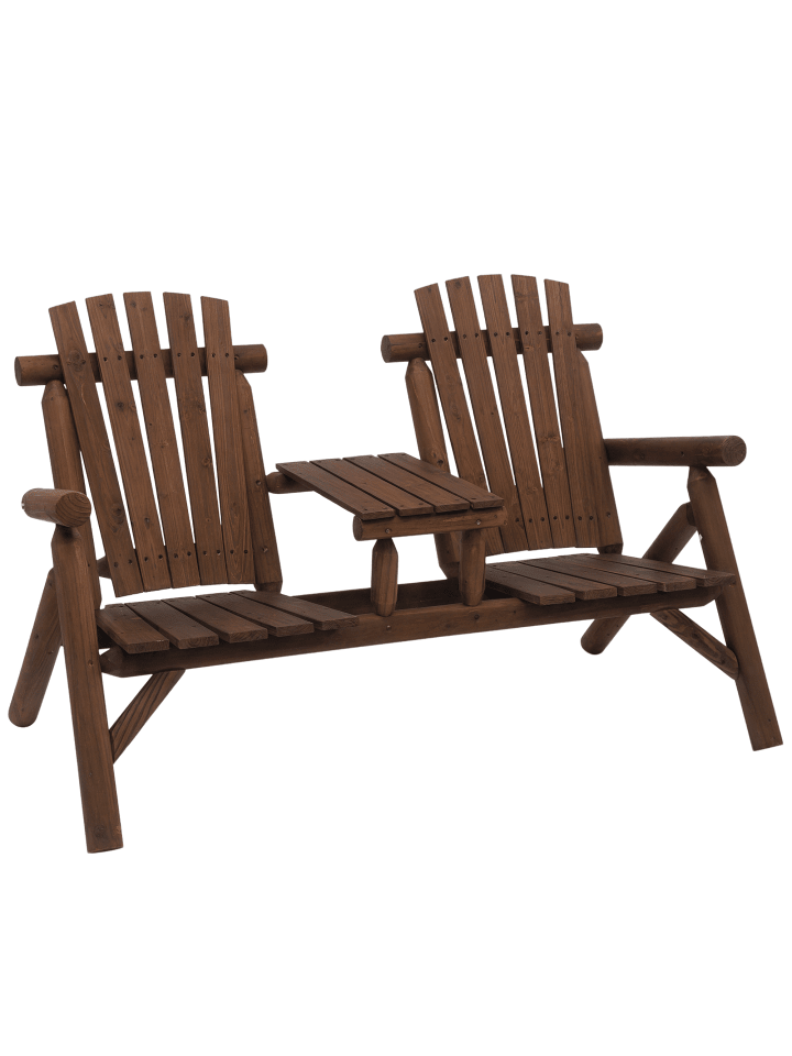 Gartenbank in Braun 157L x 88B x 103H cm