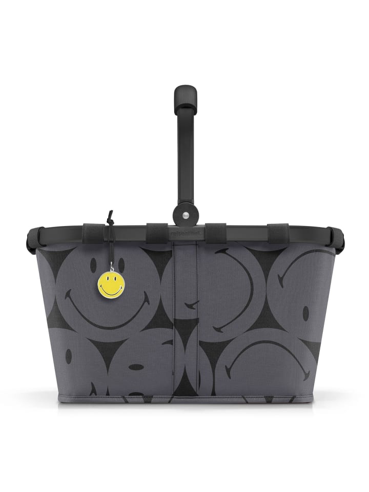 Carrybag Shopper Tasche 48 cm smiley grey