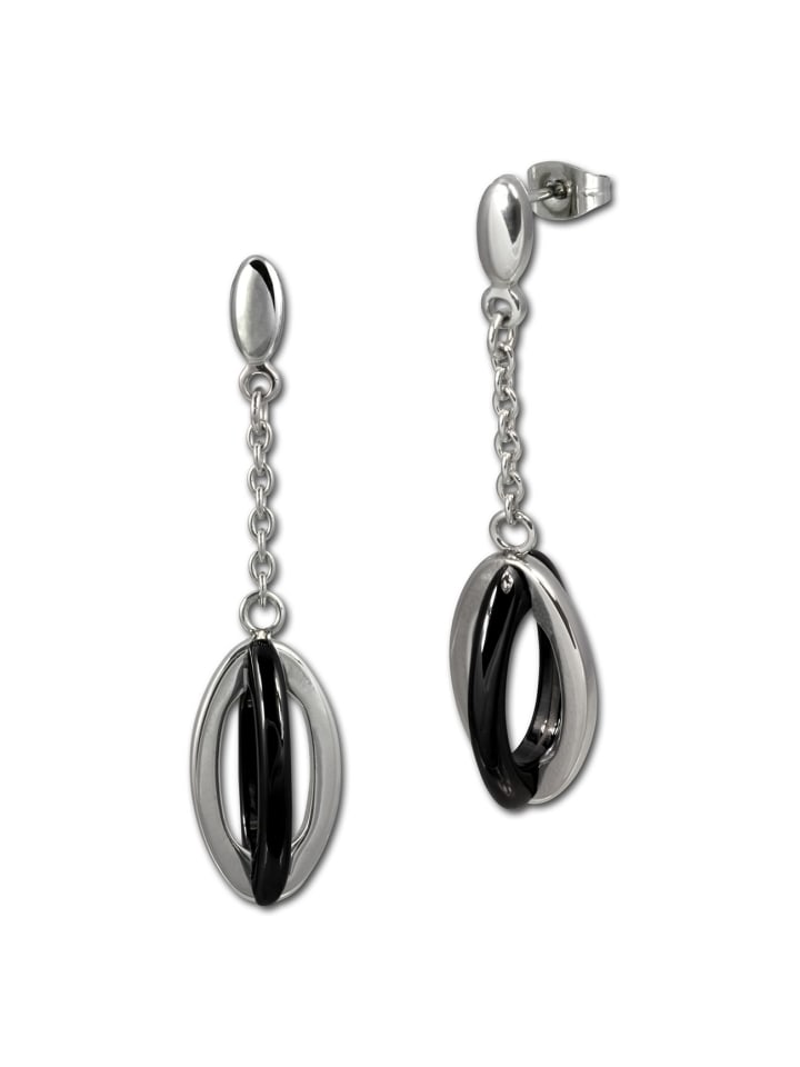 Ohrringe Edelstahl (Stainless Steel) Ellipse Ohrhänger