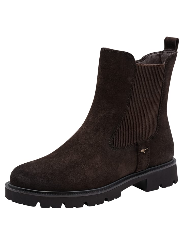 WIDE FIT Chelsea Boot in MOCCA SUEDE