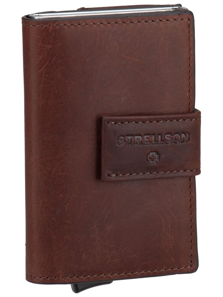 Kreditkartenetui Brick Lane C-Three E-cage sv8 in Dark Brown