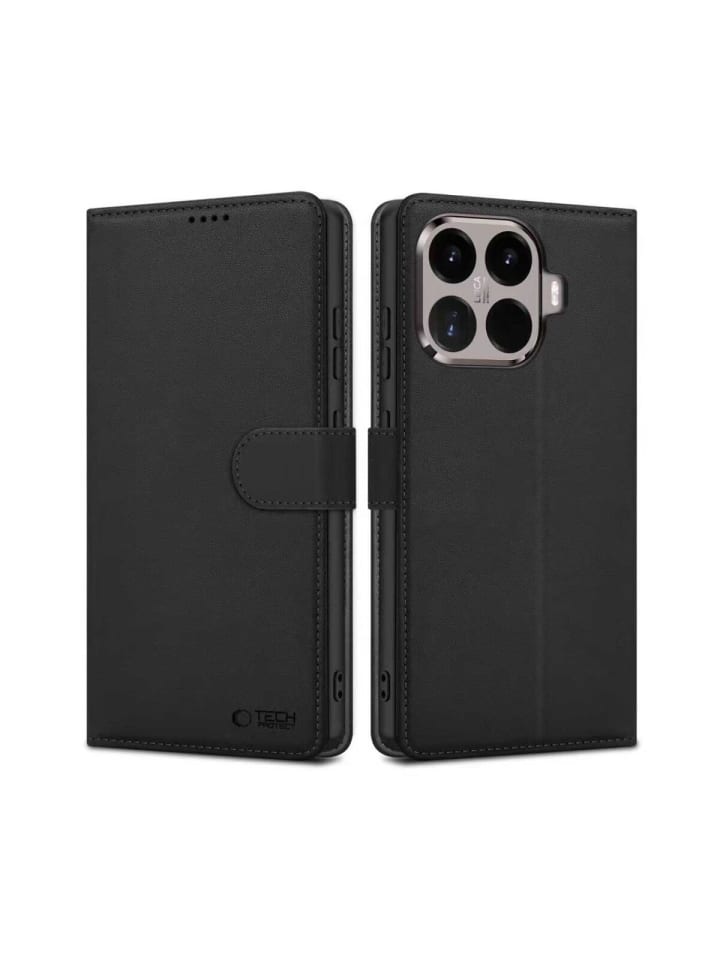 TechProtect Wallet Hülle Xiaomi 15T Pro Wallet Schwarz in Schwarz