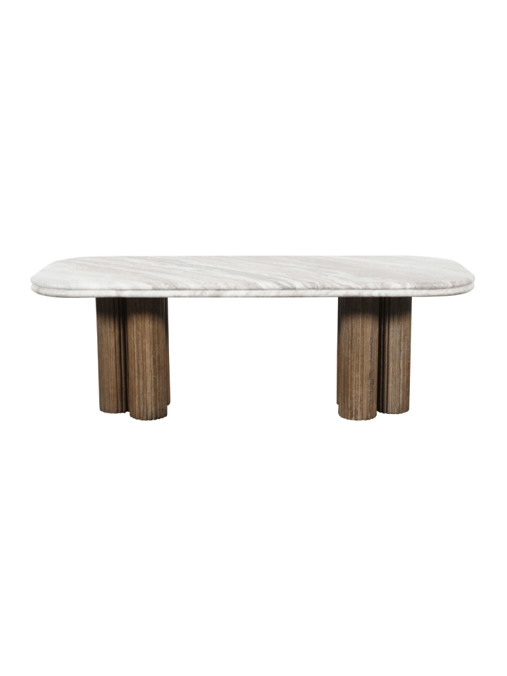 Couchtisch BUREN in Braun - (W)120 x (H)41,5 x (L)50 cm
