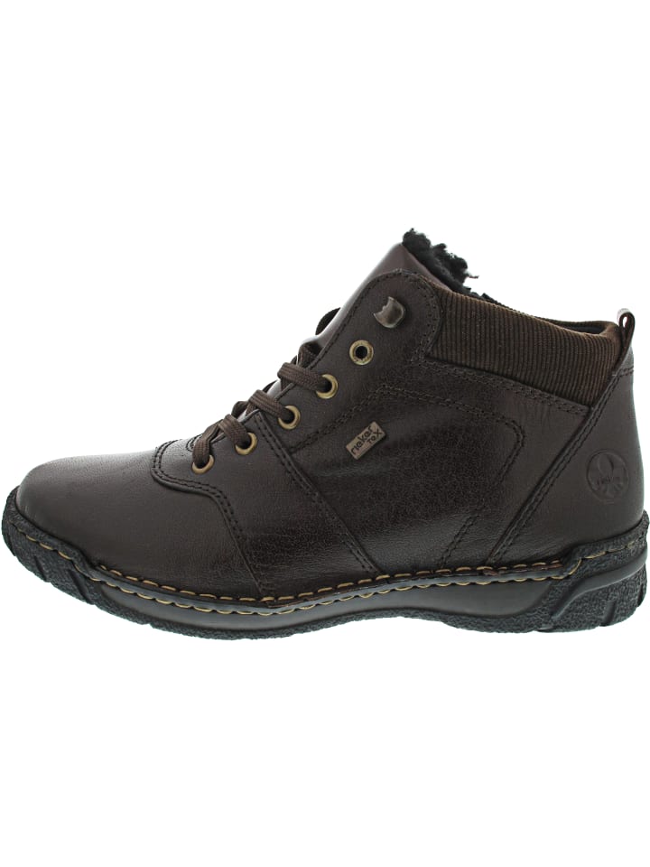 Schnürstiefelette Braun