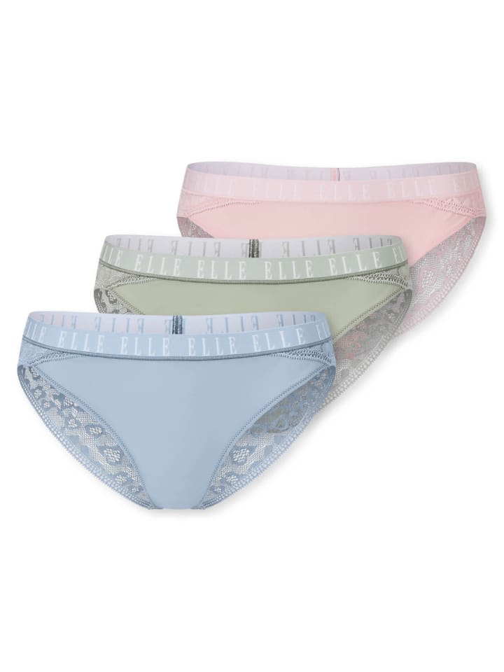 Brasilslip Lace in Rose, light green, light blue