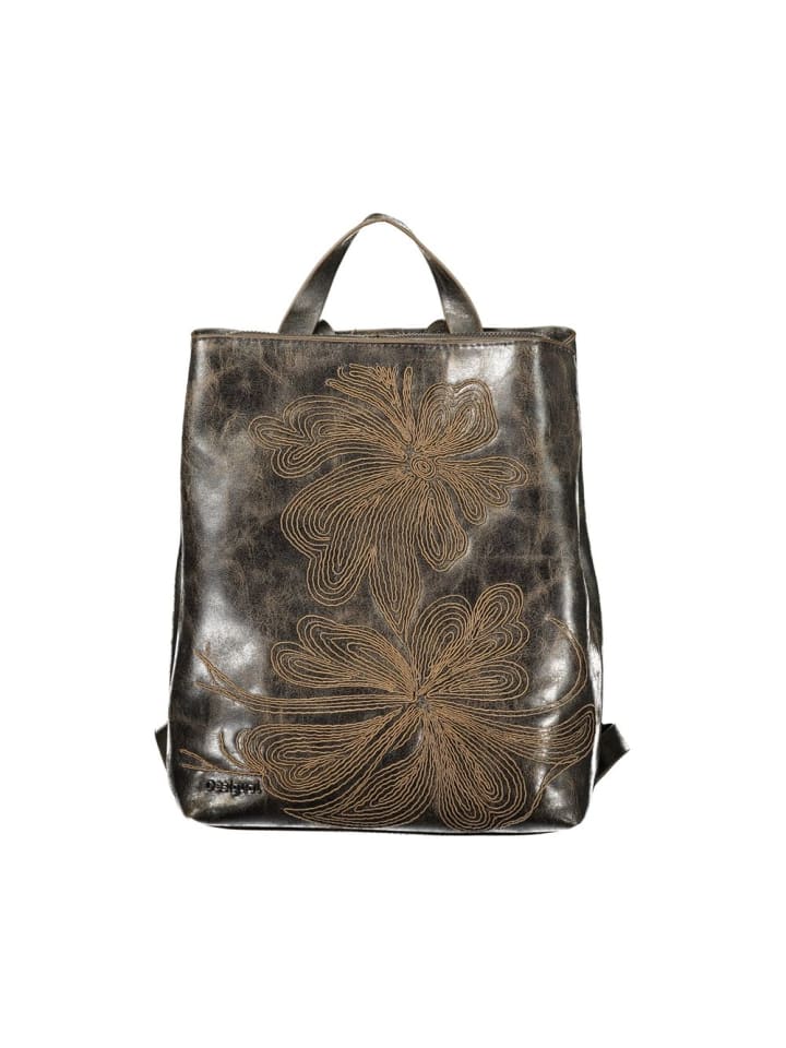 Braun Damen Rucksack aus Polyurethan