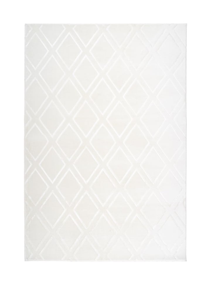 Kurzflor Teppich Manuel 325 in Weiß