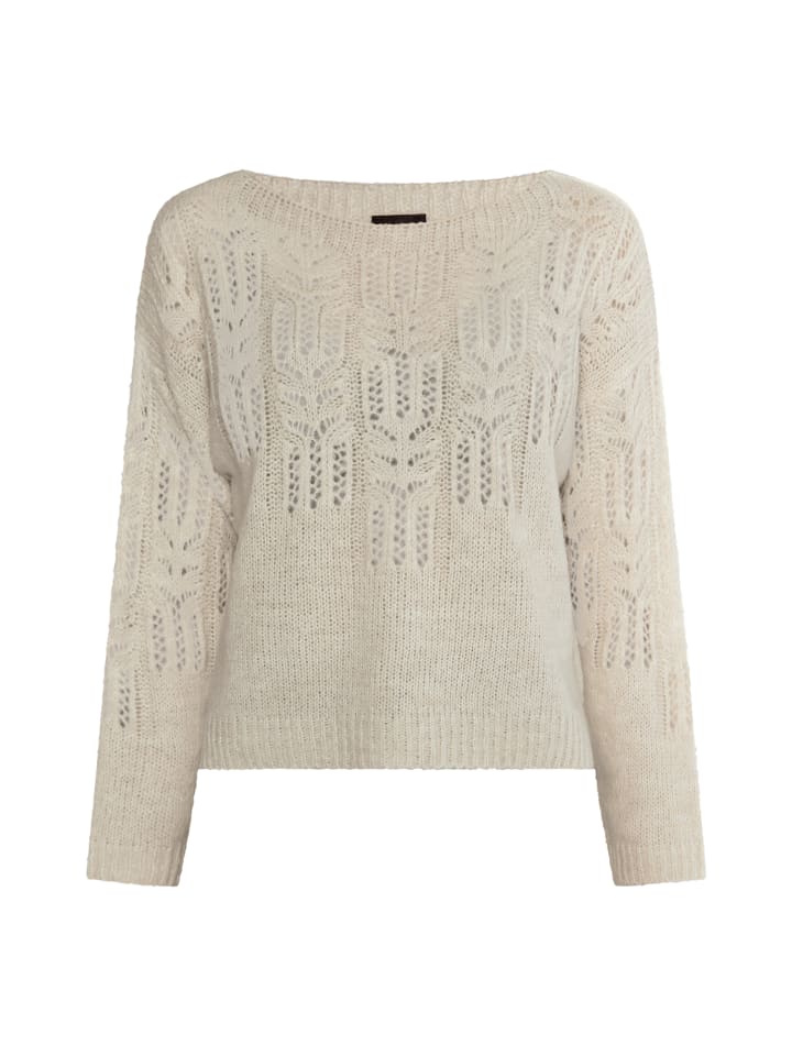 Damen Pullover in Wollweiss