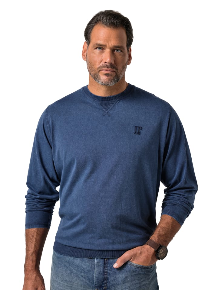 Kurzarm T-Shirt in nachtblau