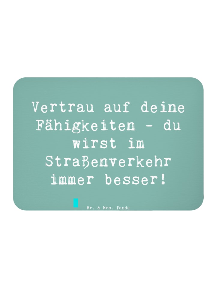 Magnet Spruch Erste Erfahrungen im Straßenverke... in Meeresbrise