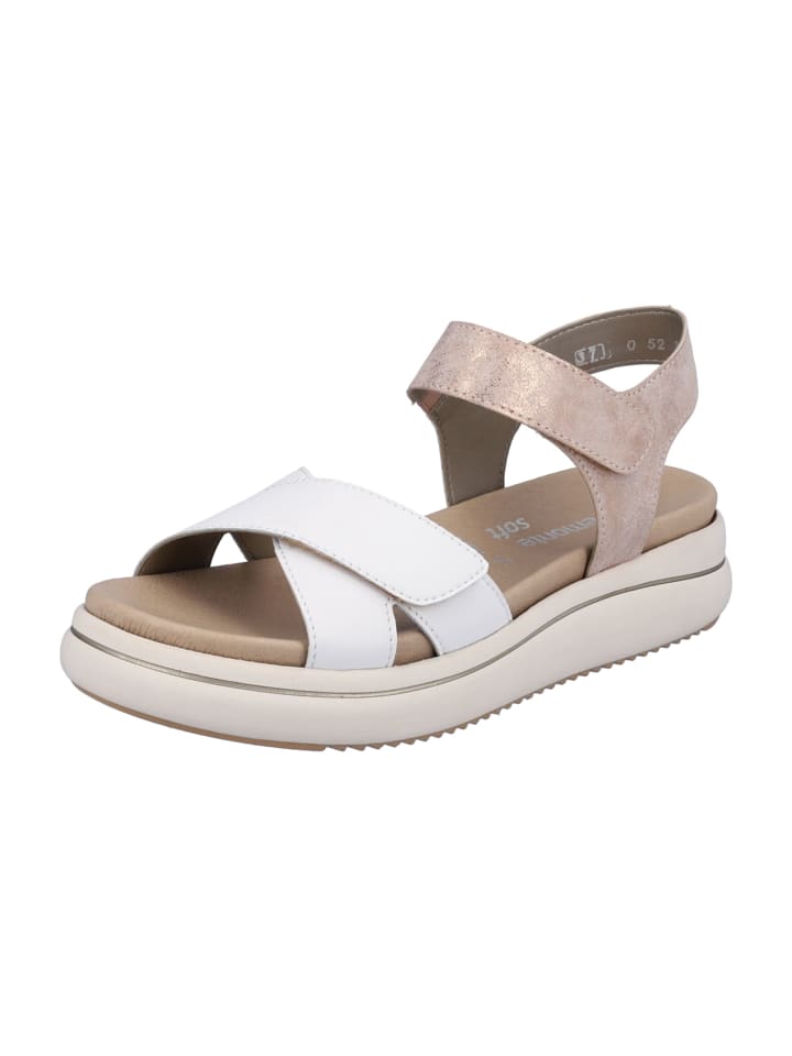 Plateau Sandaletten in Rosa