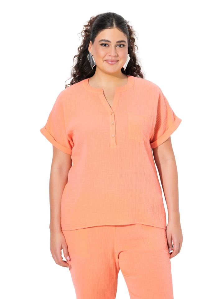 Bluse in koralle