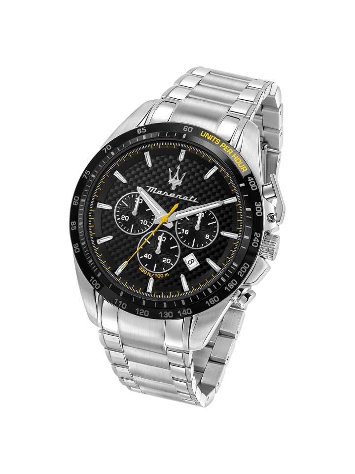 Chronograph-Armbanduhr Maserati Traguardo in silber groß (ca. 45mm)