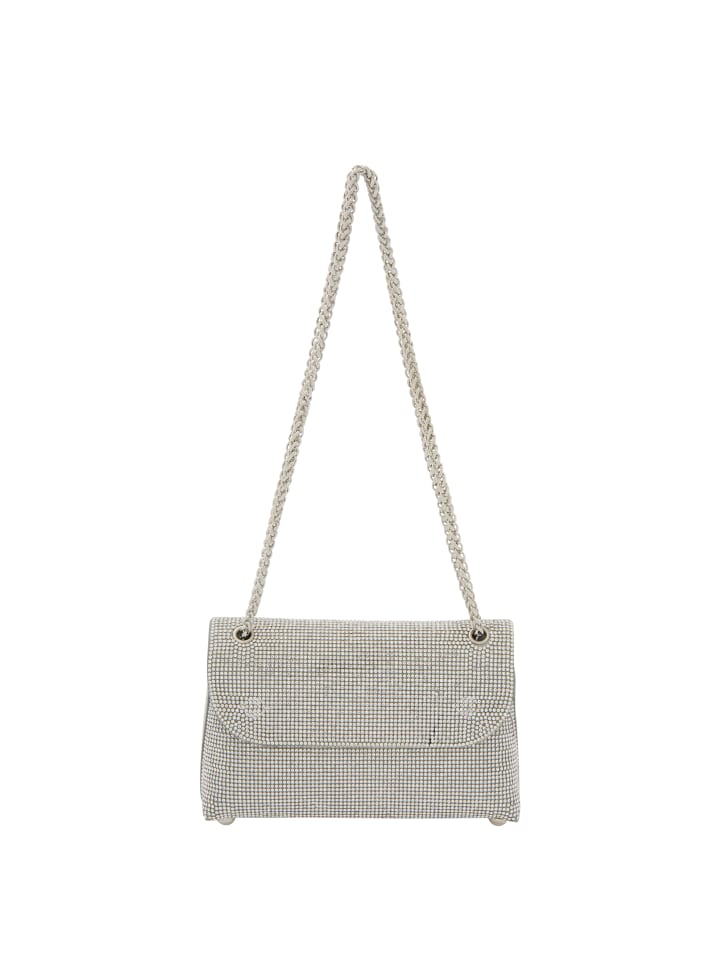 Women Flap Bag in Silver