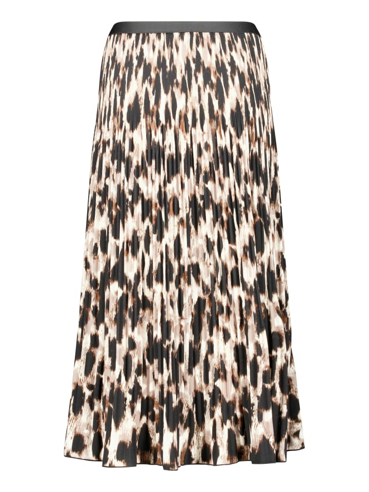 Rock in schwarz beige