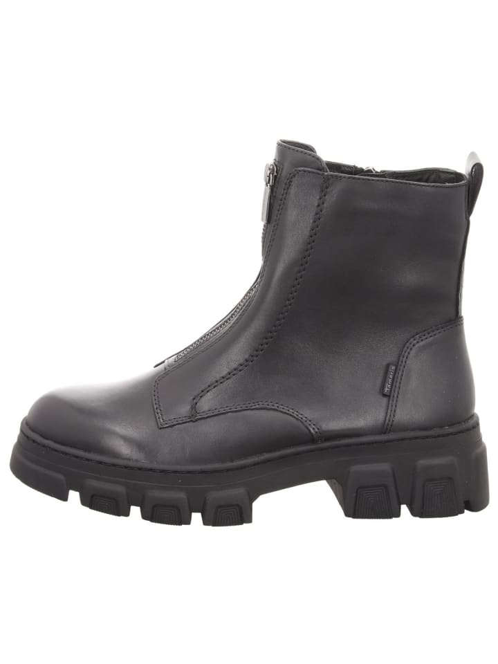 Reißverschlussstiefelette in schwarz