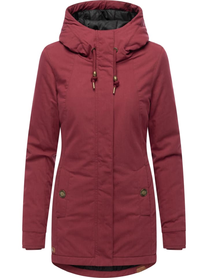 Winterjacke Monadena Parka YOUMODO in Wine Red