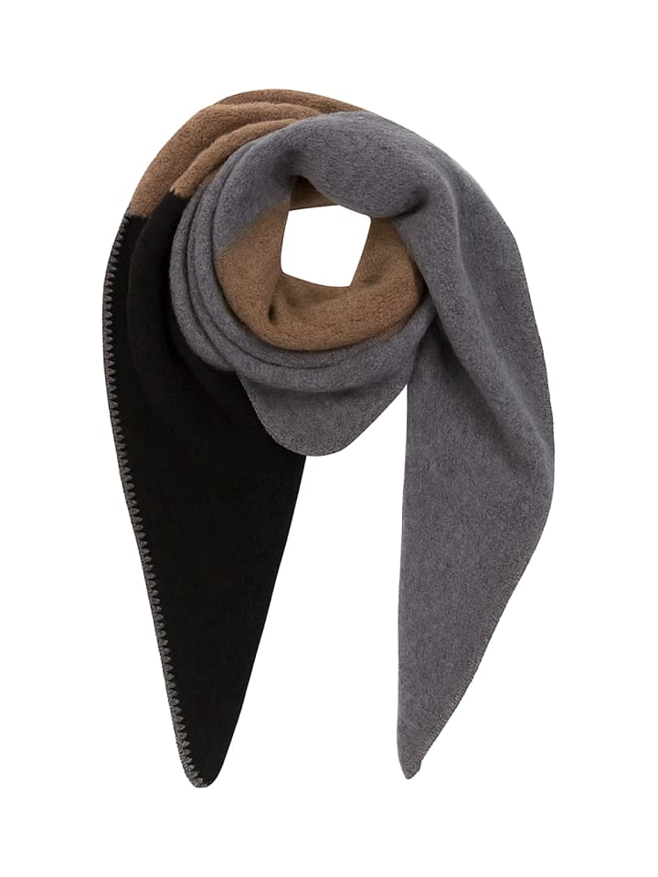 Schal Colorblock modern warm in Anthrazit
