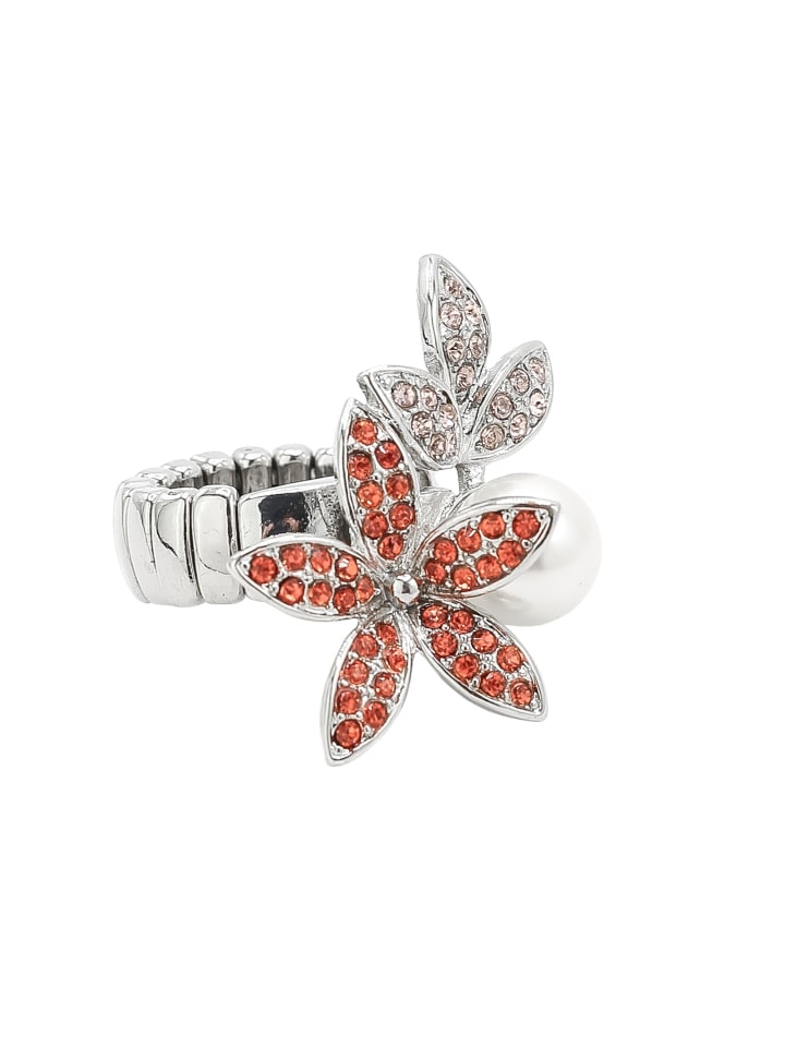 Ring " Blütenzauber " in orange
