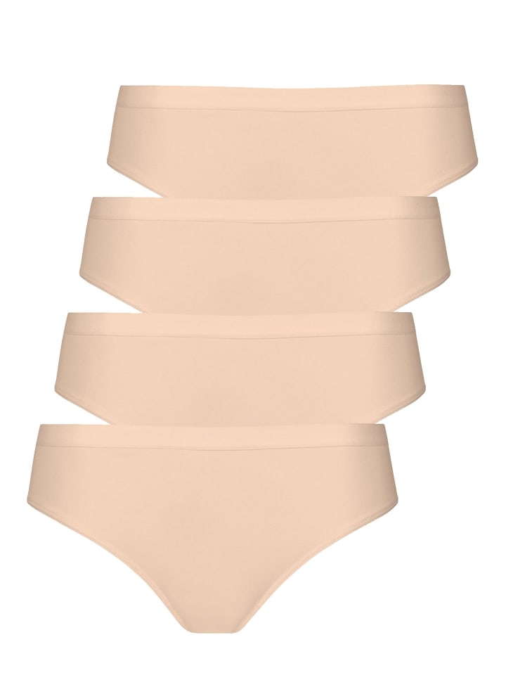 4er Pack Slip in nude