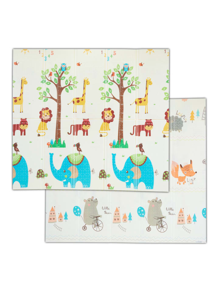 Spielmatte "Tiere" in Bunt - (B)195 x (T)175 cm