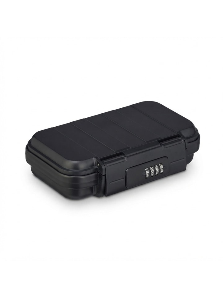 Sicherheitsbox in Schwarz - (B)24 x (H)5,5 x (T)15 cm