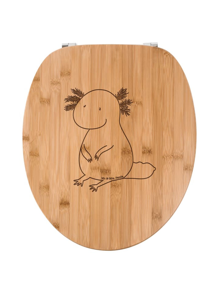 WC Brille Axolotl Niedlich ohne Spruch in Transparent