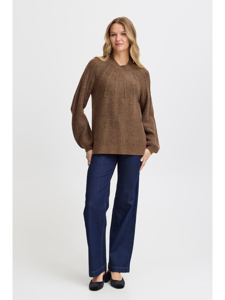 Strickpullover FRBEVERLY Loose fit in Rain Drum Melange