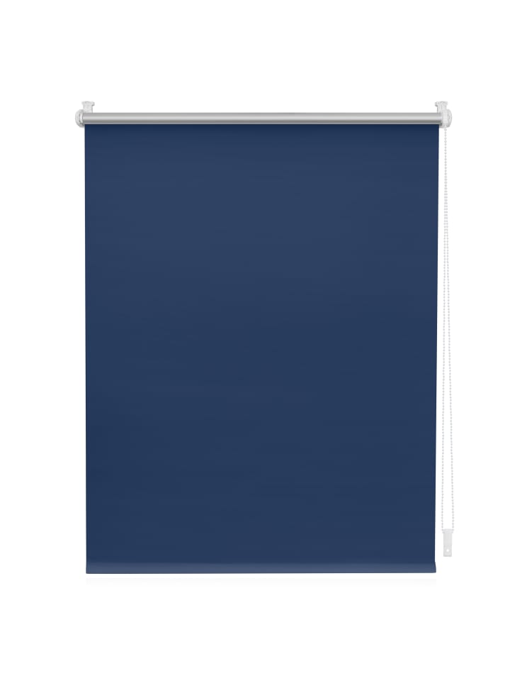 Seitenzugrollo in Blau