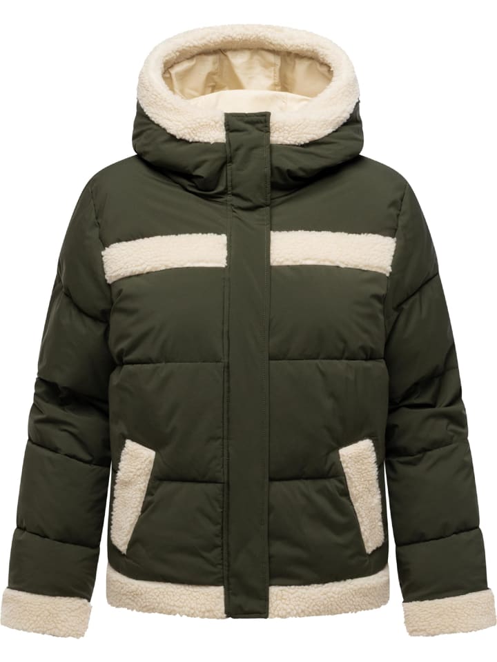 Winterjacke Editah YOUMODO in Dark Olive