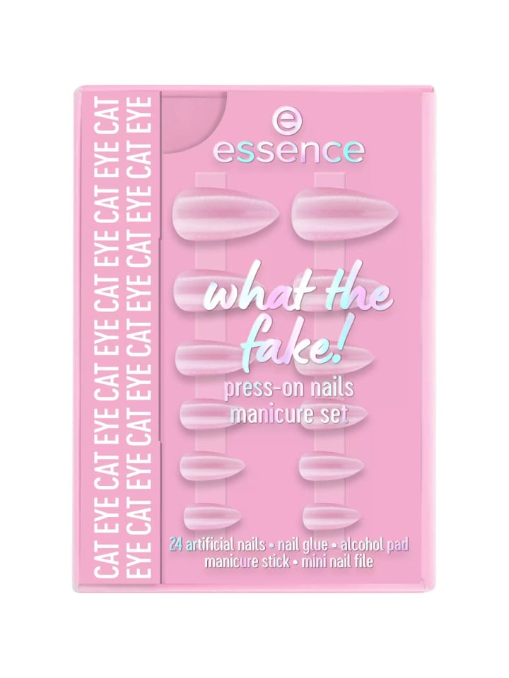 What the Fake! Press-On Nägel Maniküre-Set - 02 CAT EYE