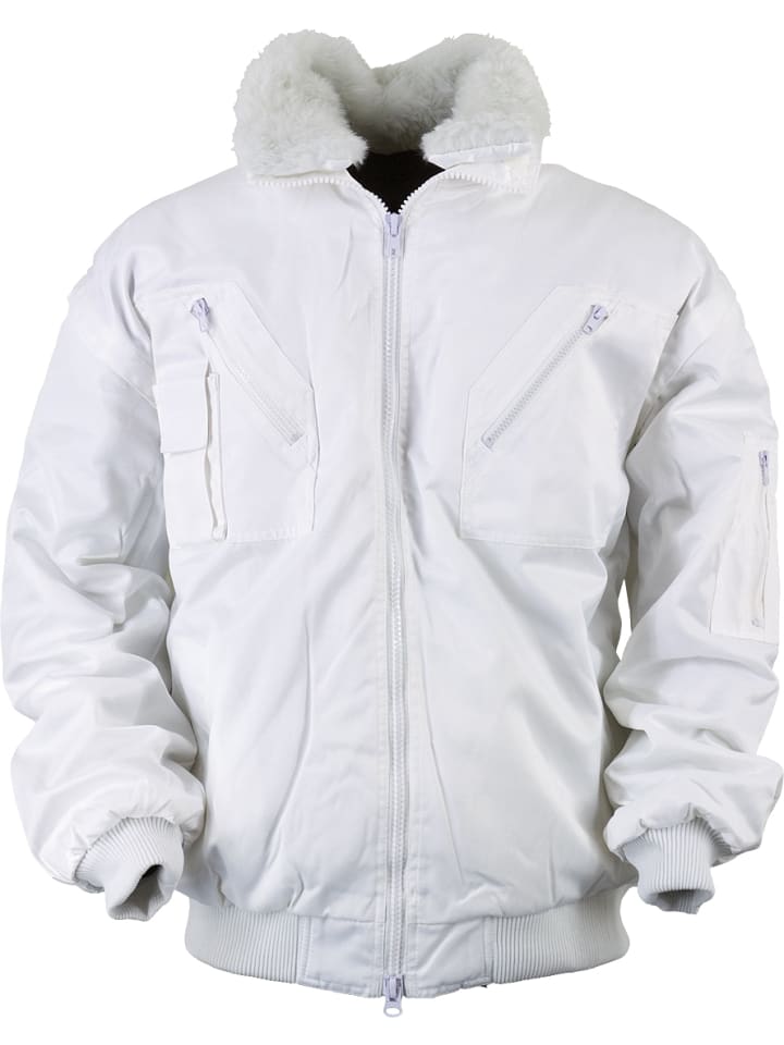 Pilotenjacke in weiß