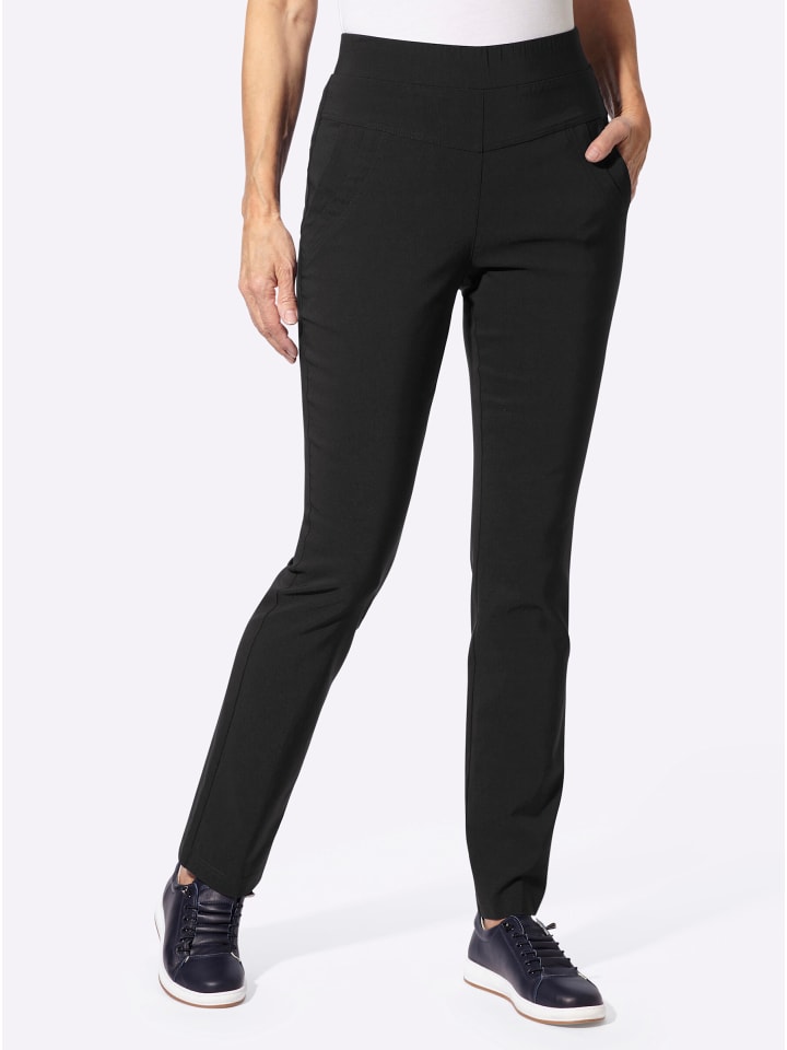 Schlupfhose in schwarz