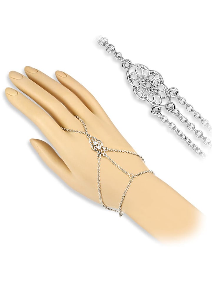 Handkette in Silberfarben