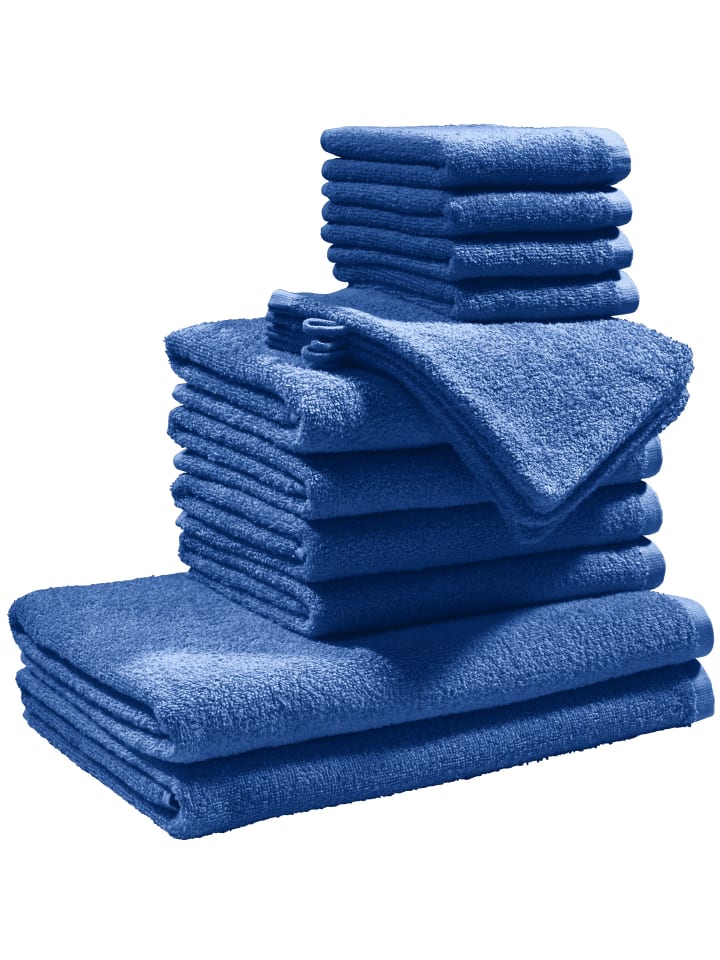 Frottier, Leichtfrottier Frottier-Set 14-teilig Oceanside in royalblau