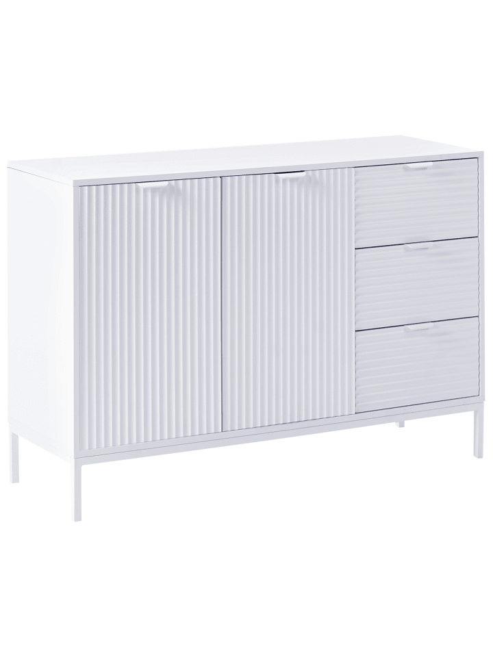 Sideboard ADELAIDE in Weiß - (W) 118 x (H) 80 x (L) 40 cm