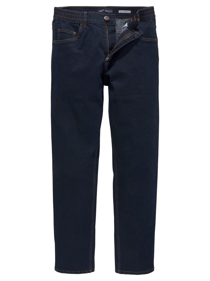 Dehnbund-Jeans in rinse wash