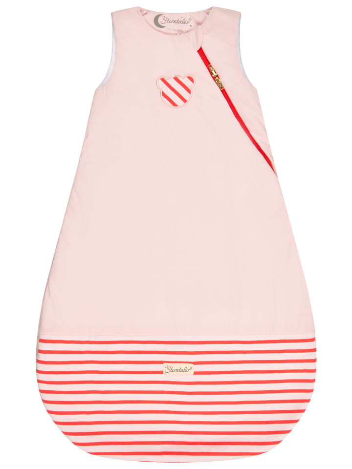 Schlafsack 70cm FAMILIE Bär in hellrosa