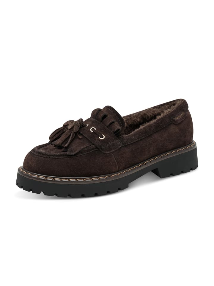 Klassische Slipper 1-24716-47 in braun