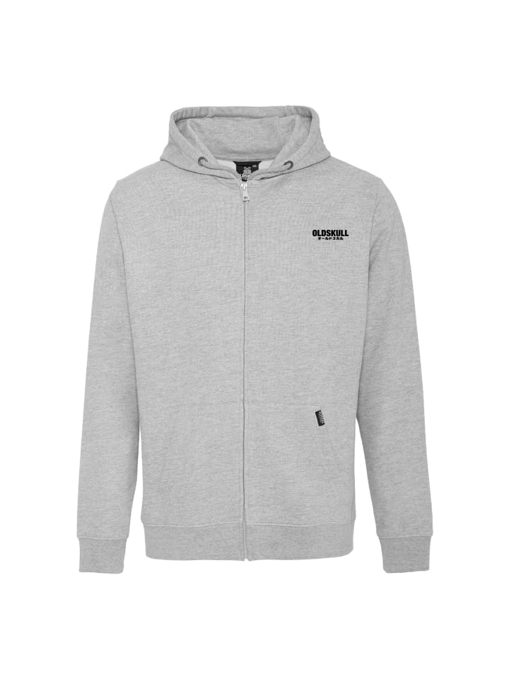 Sweatjacke Basic Osk Logo in Heather Grey