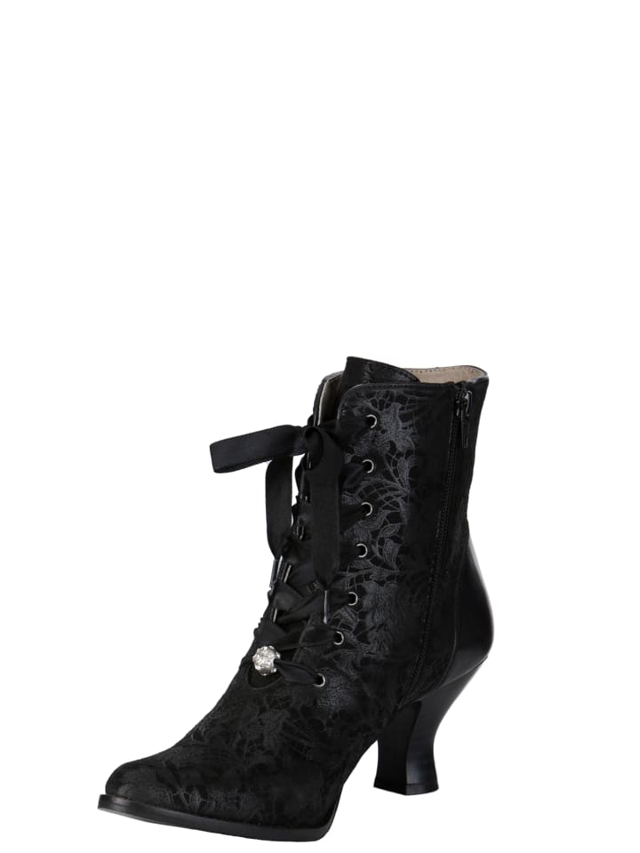 Trachtenschuhe "6020" in schwarz
