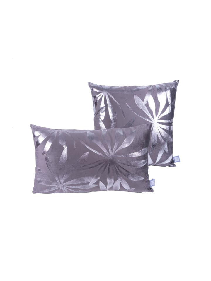 Dekokissen Prisma 425 2er-Set in graphit - silber