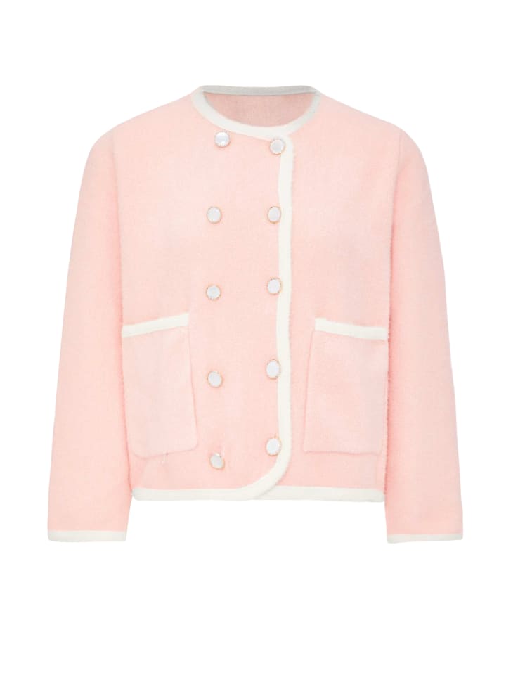 Women Cardigan in Rosa Weiss